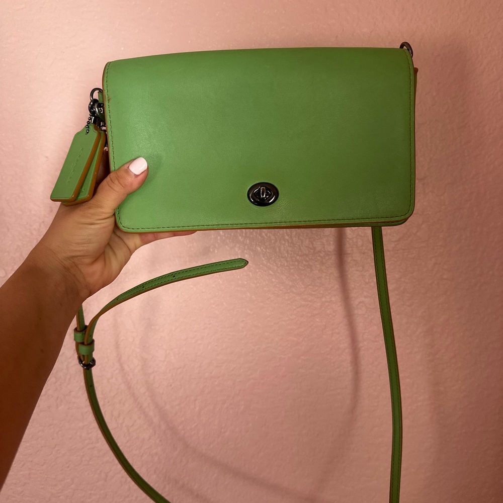 Coach Lime Green Crossbody Bag